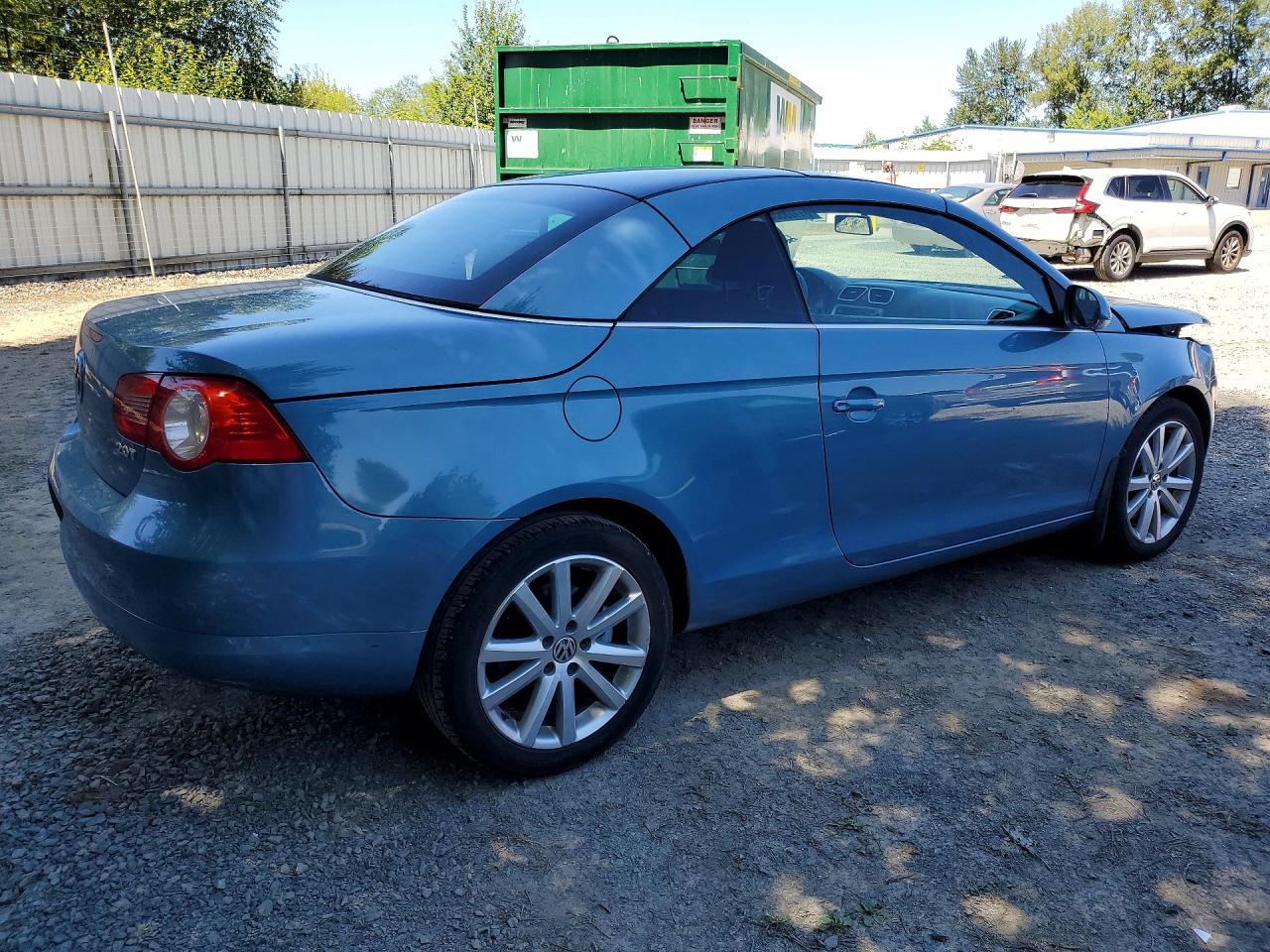 2008 Volkswagen Eos Turbo/komfort Blue vin: WVWBA71F18V053130