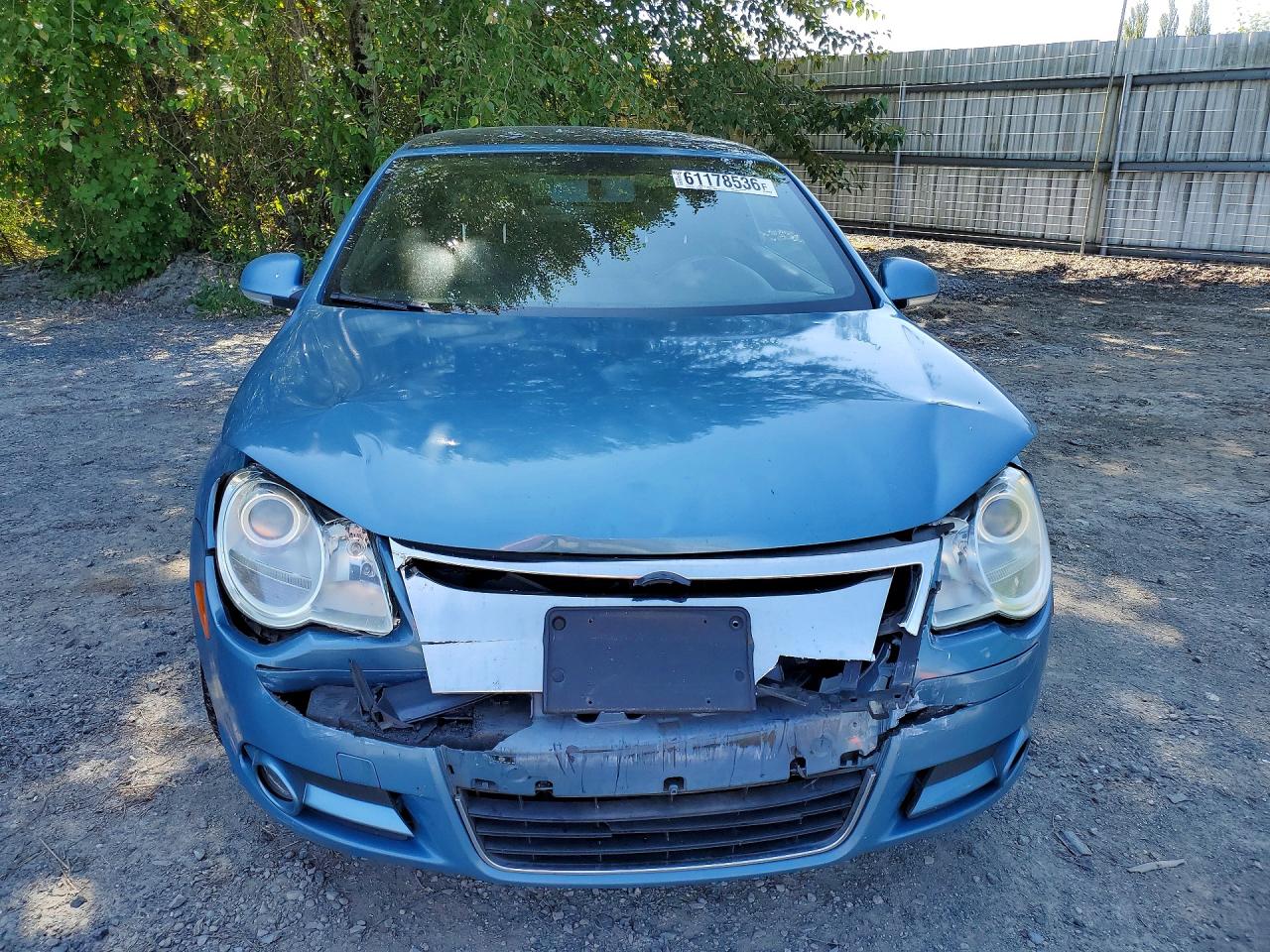 2008 Volkswagen Eos Turbo/komfort Blue vin: WVWBA71F18V053130