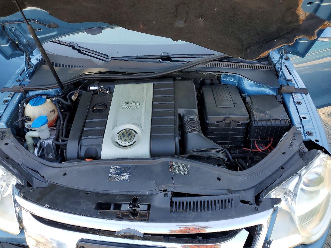 2008 Volkswagen Eos Turbo/komfort Blue vin: WVWBA71F18V053130
