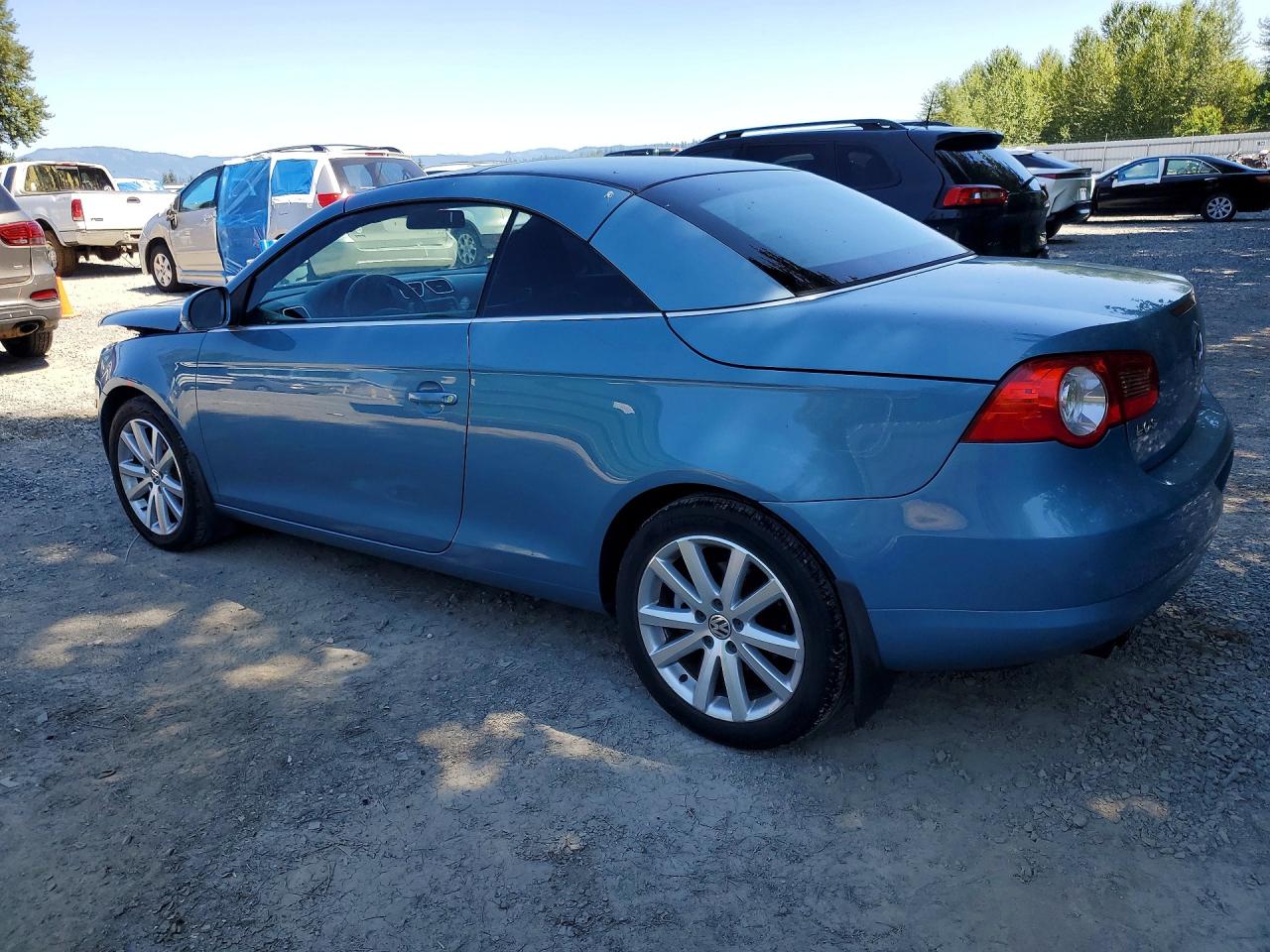 2008 Volkswagen Eos Turbo/komfort Blue vin: WVWBA71F18V053130