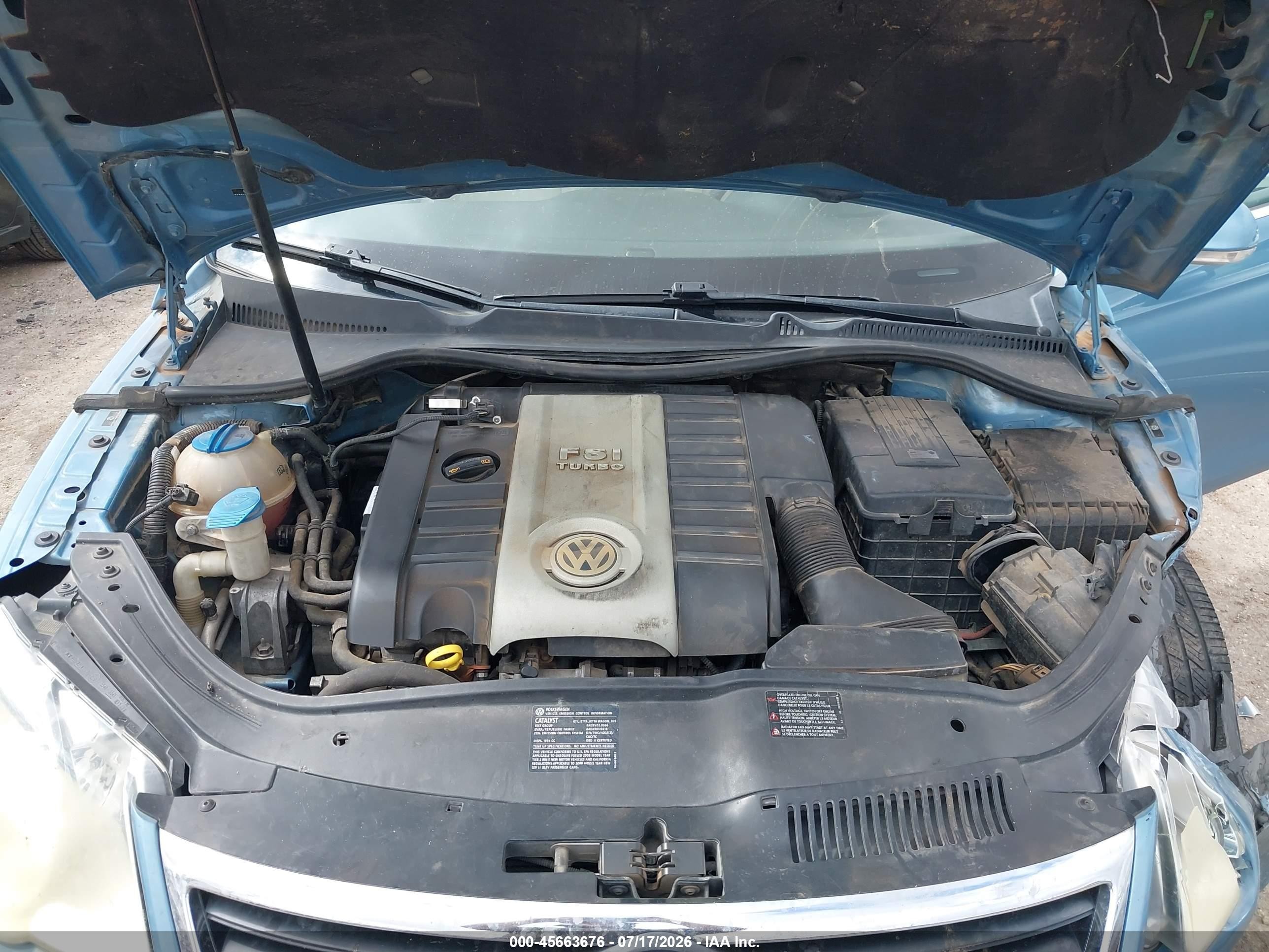 2008 Volkswagen Eos Komfort Blue vin: WVWBA71F28V035557