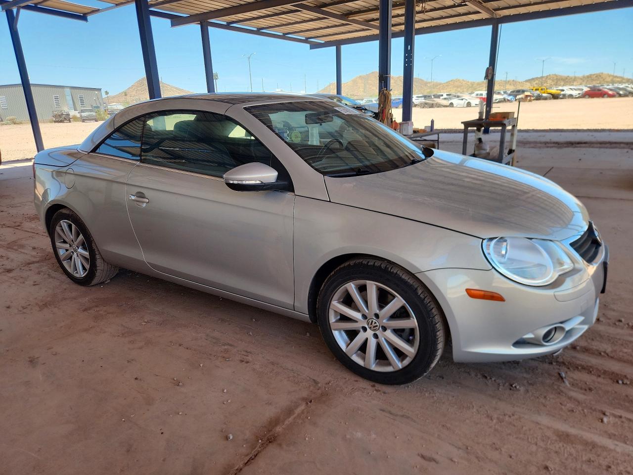 2009 Volkswagen Eos Turbo Silver vin: WVWBA71F29V012488