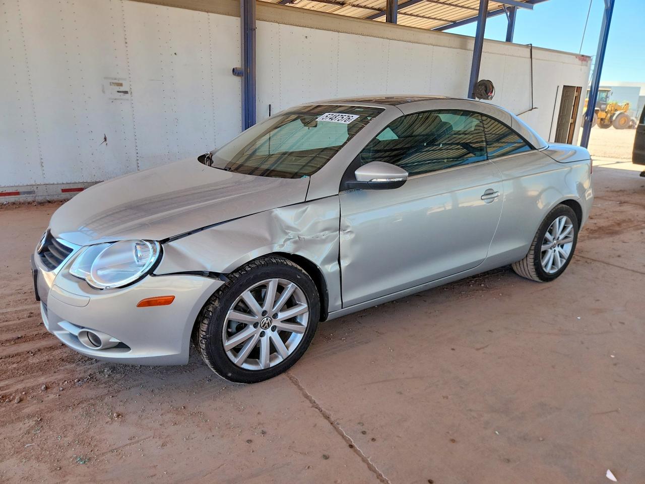 2009 Volkswagen Eos Turbo Silver vin: WVWBA71F29V012488