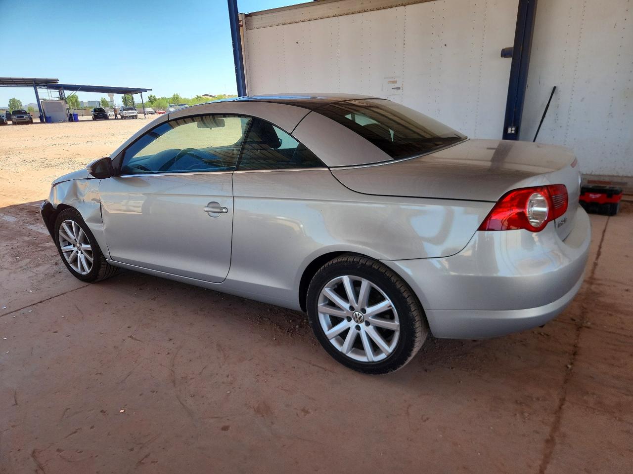 2009 Volkswagen Eos Turbo Silver vin: WVWBA71F29V012488