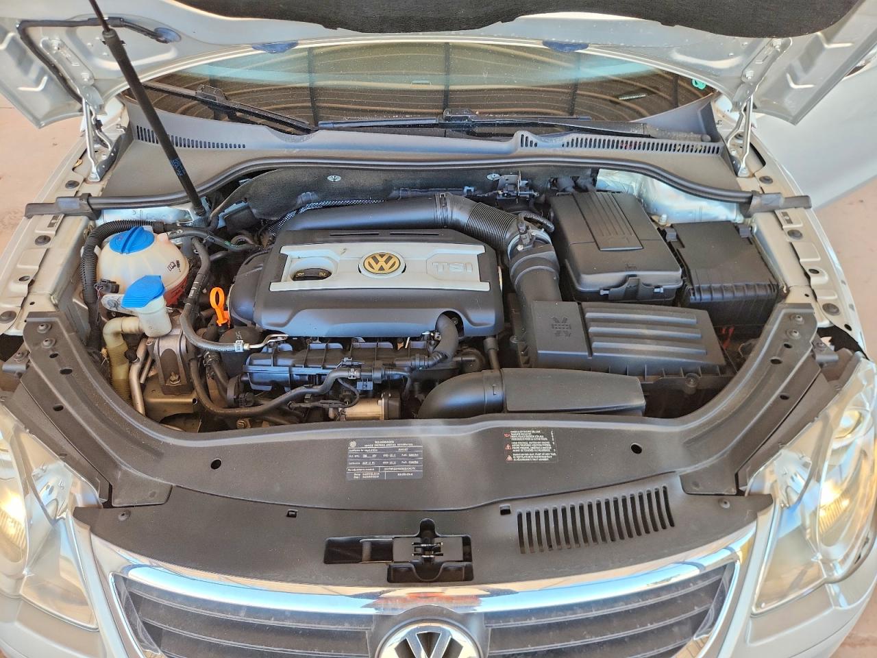 2009 Volkswagen Eos Turbo Silver vin: WVWBA71F29V012488