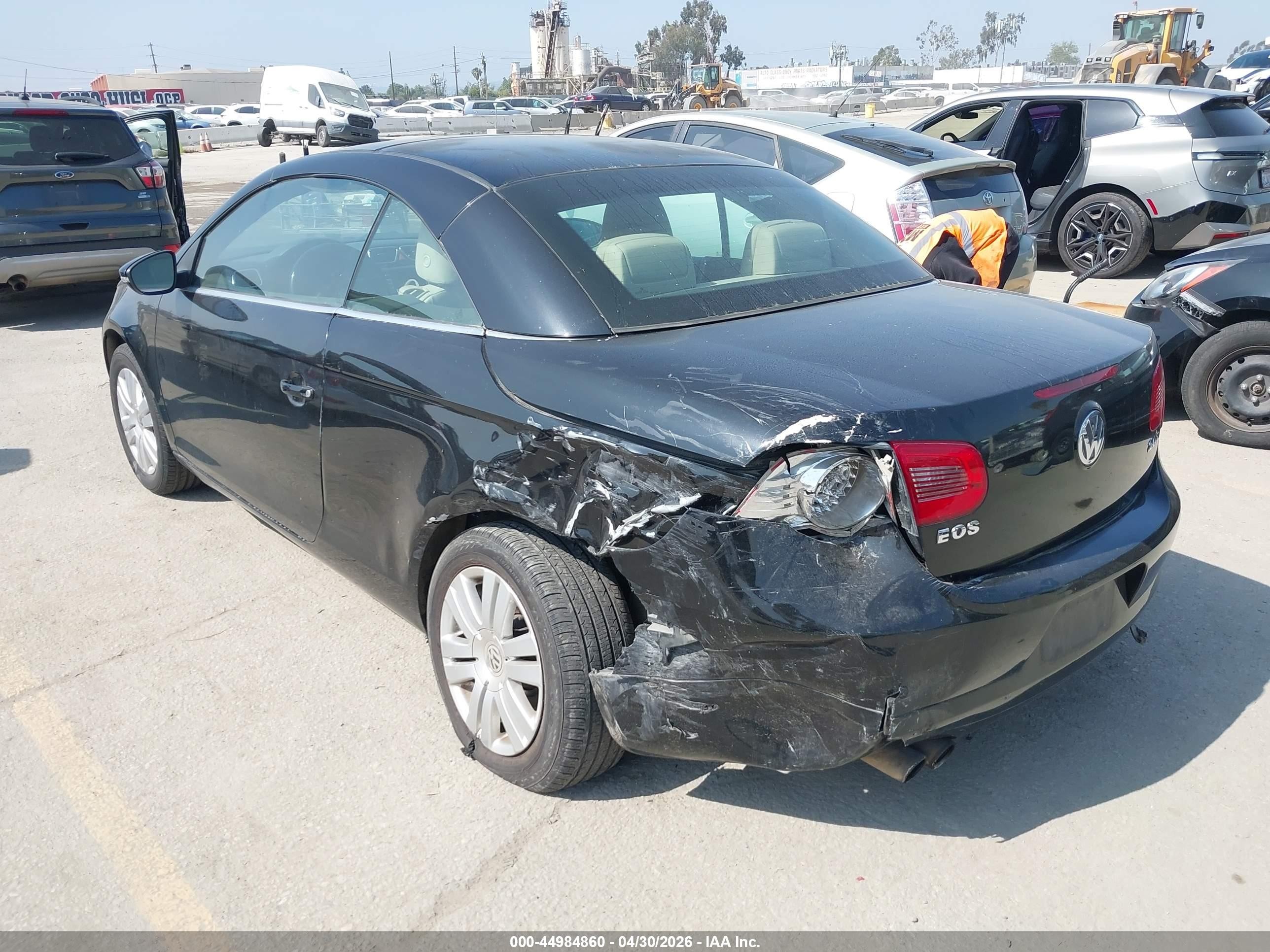 2009 Volkswagen Eos Komfort Black vin: WVWBA71F29V022342
