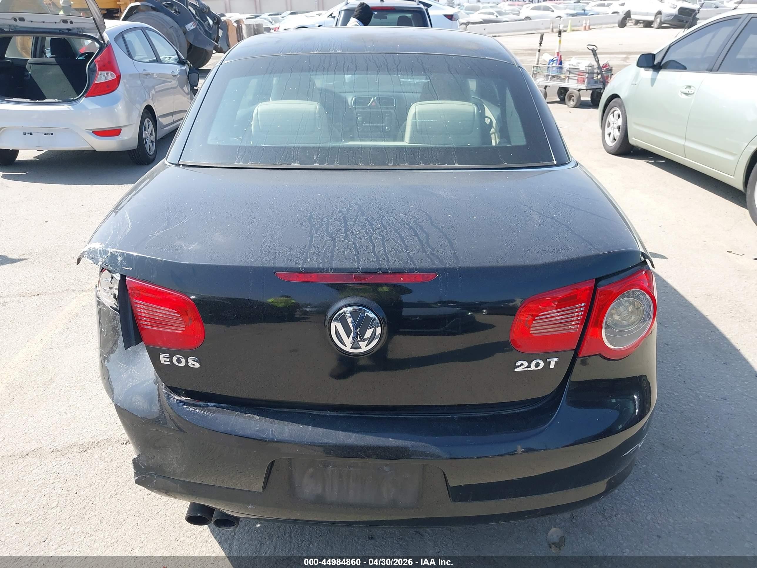 2009 Volkswagen Eos Komfort Black vin: WVWBA71F29V022342