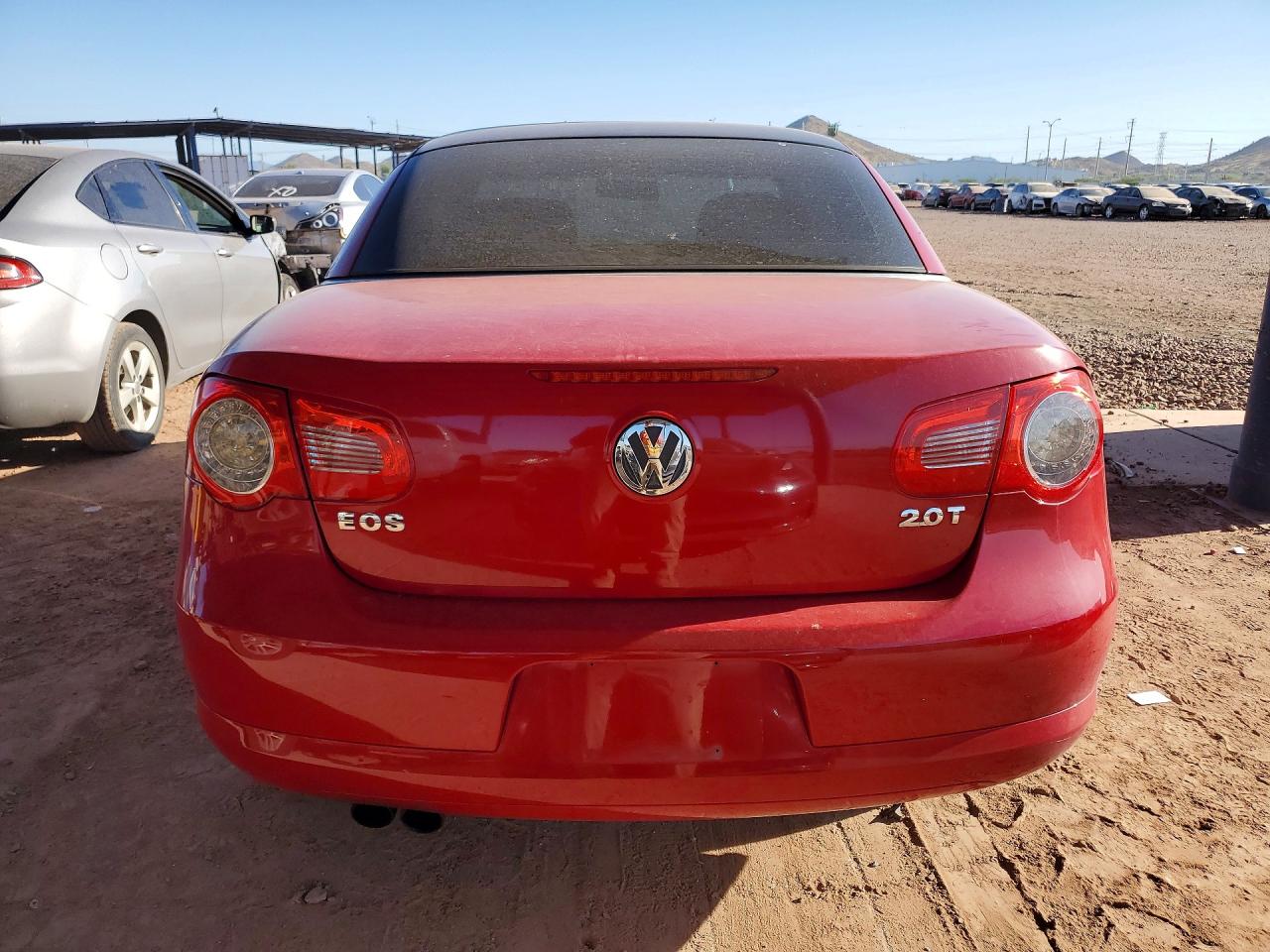 2009 Volkswagen Eos Turbo Red vin: WVWBA71F29V023474