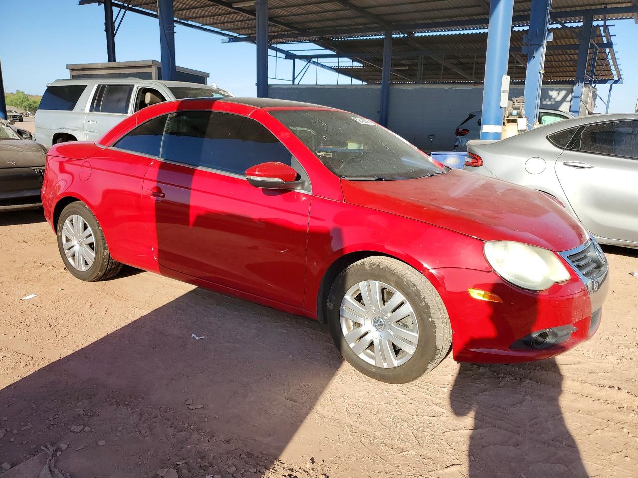 2009 Volkswagen Eos Turbo Red vin: WVWBA71F29V023474