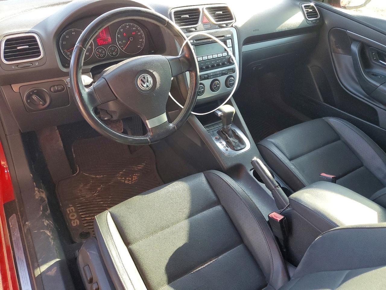 2009 Volkswagen Eos Turbo Red vin: WVWBA71F29V023474