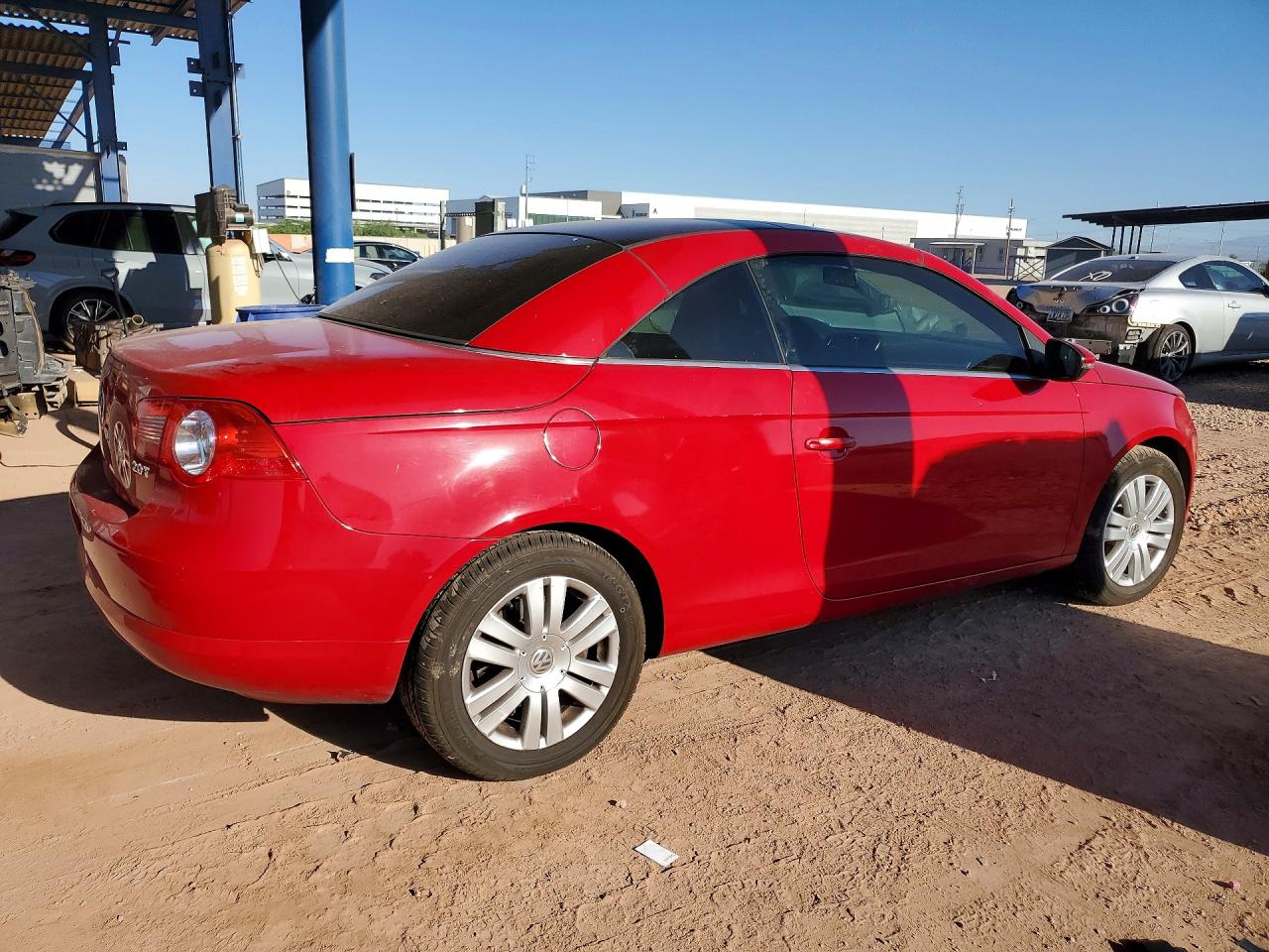 2009 Volkswagen Eos Turbo Red vin: WVWBA71F29V023474