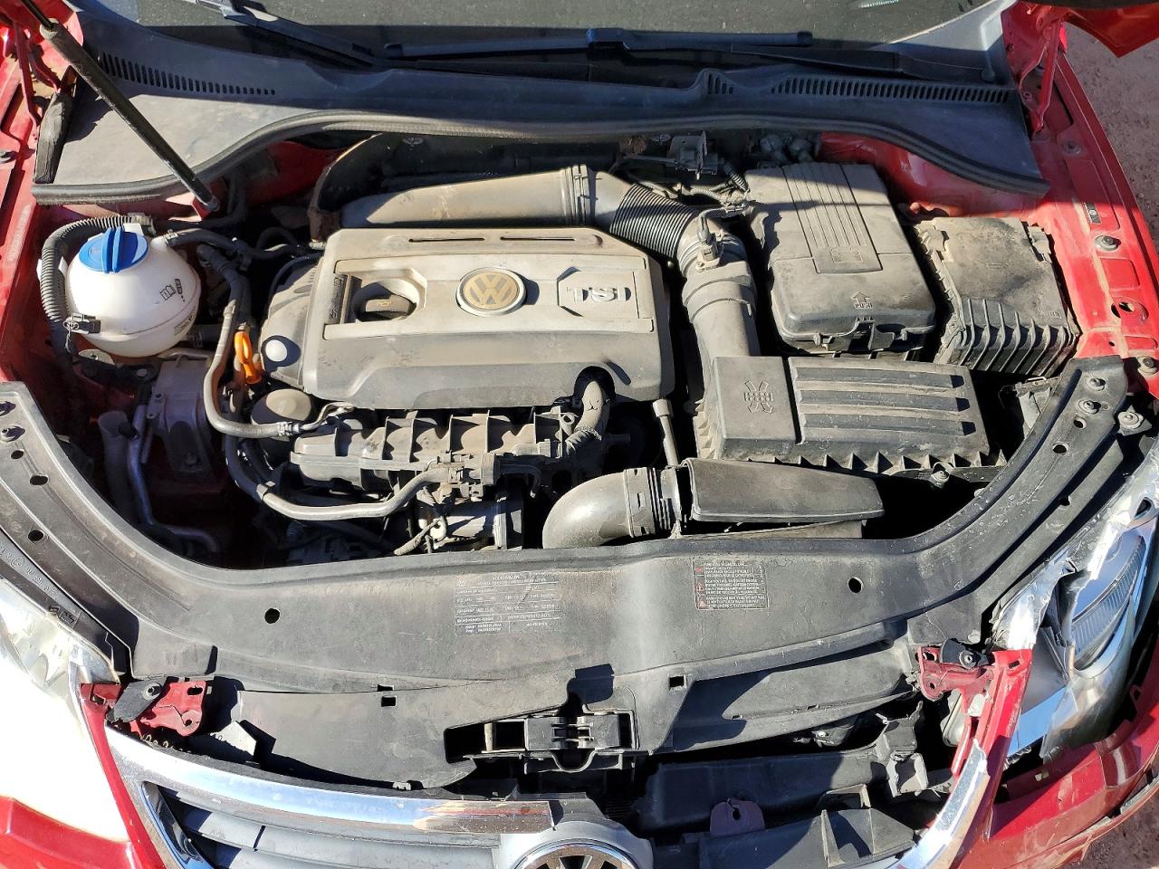 2009 Volkswagen Eos Turbo Red vin: WVWBA71F29V023474