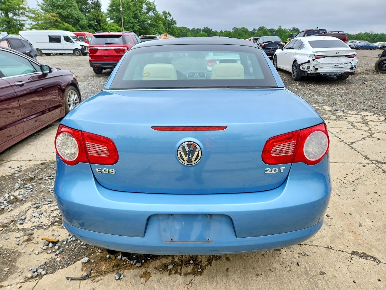 2008 Volkswagen Eos Turbo Синий vin: WVWBA71F38V024020