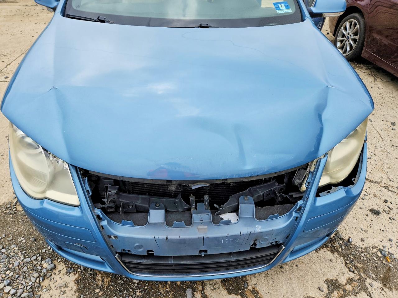 2008 Volkswagen Eos Turbo Синий vin: WVWBA71F38V024020