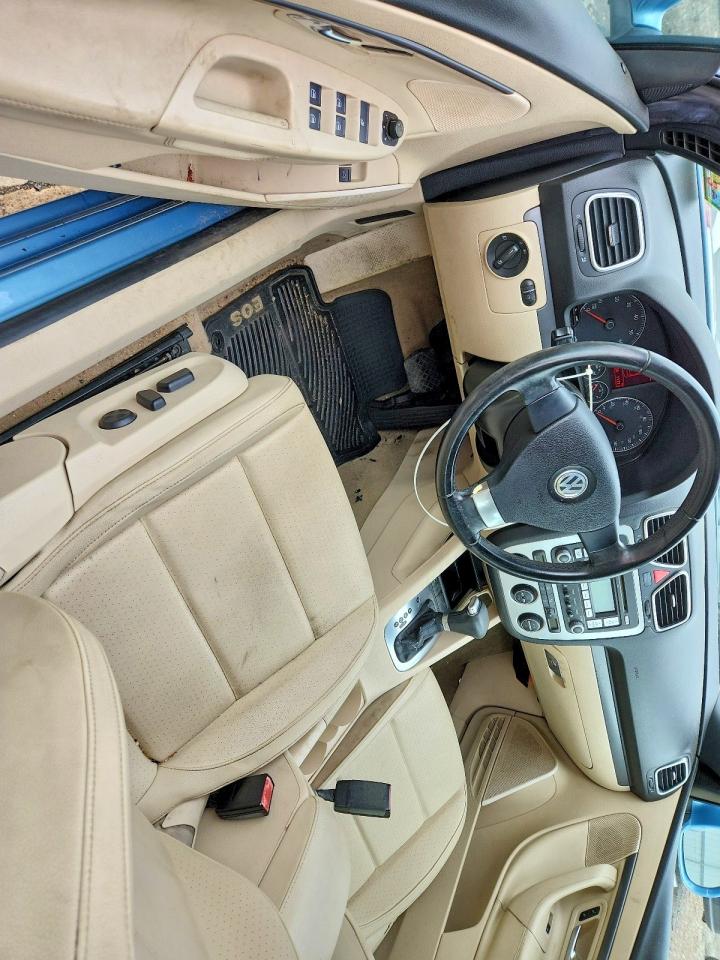 2008 Volkswagen Eos Turbo Синий vin: WVWBA71F38V024020