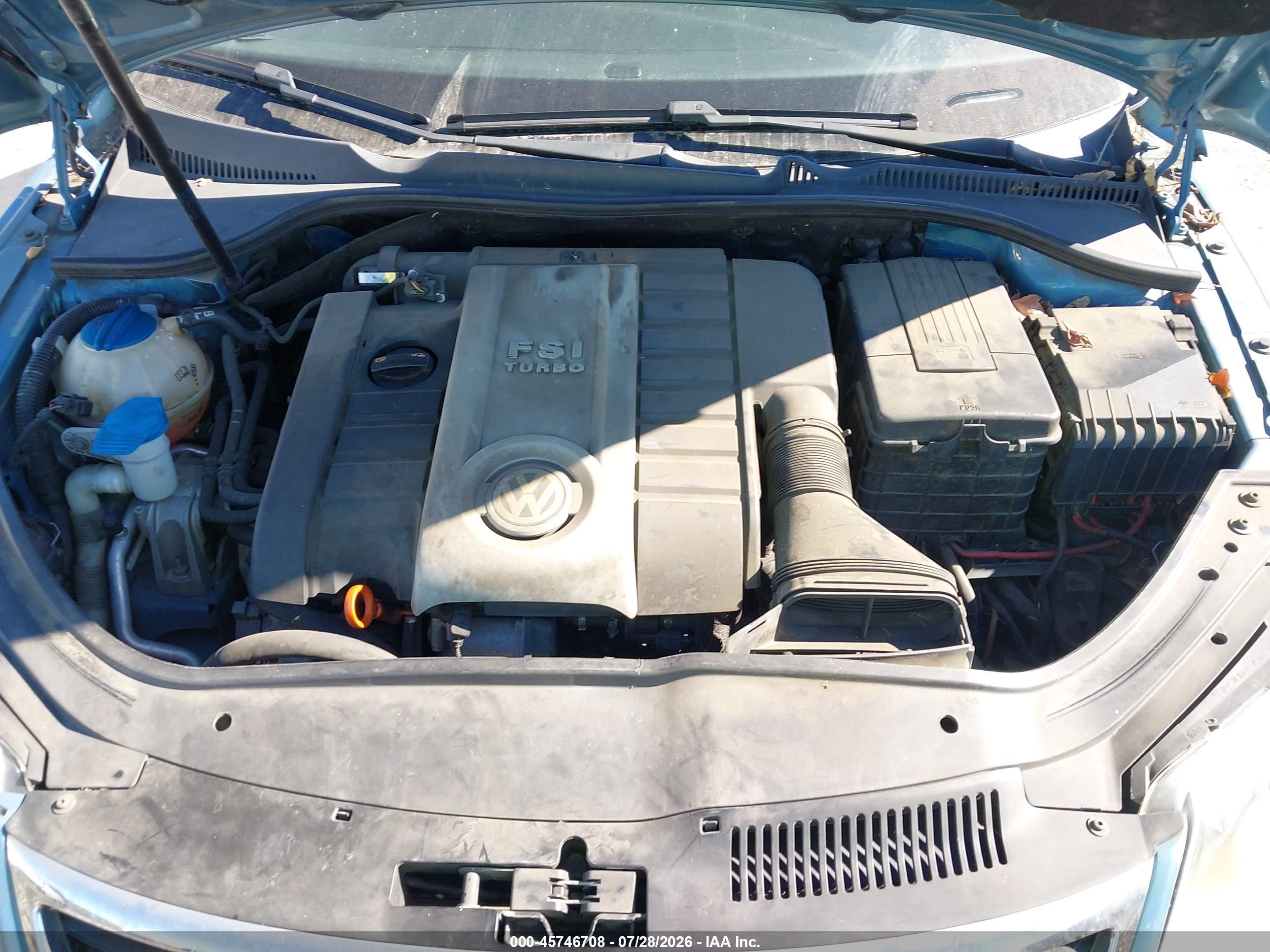 2008 Volkswagen Eos Komfort/turbo Light Blue vin: WVWBA71F48V006898