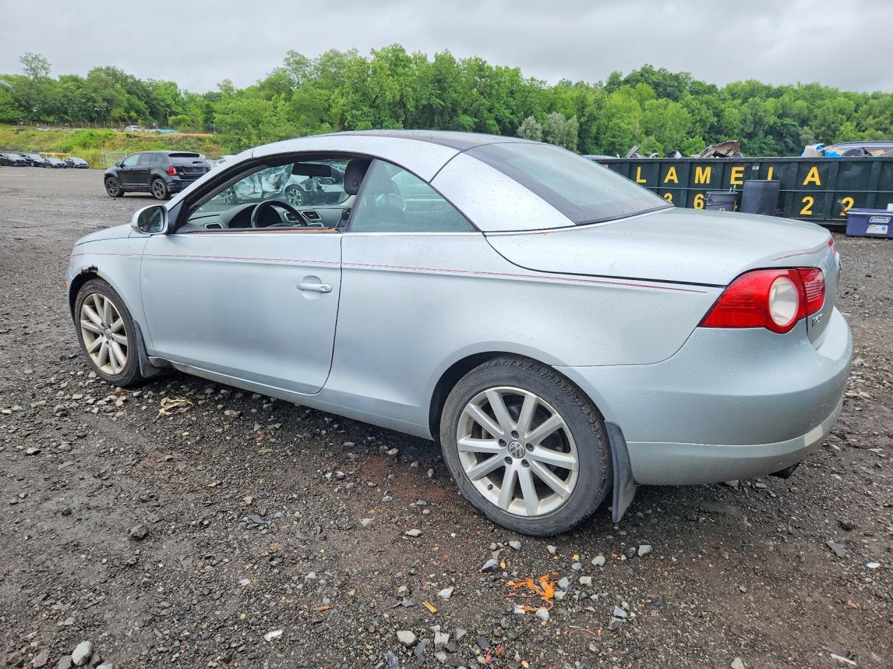 2008 Volkswagen Eos Turbo Silver vin: WVWBA71F48V014550