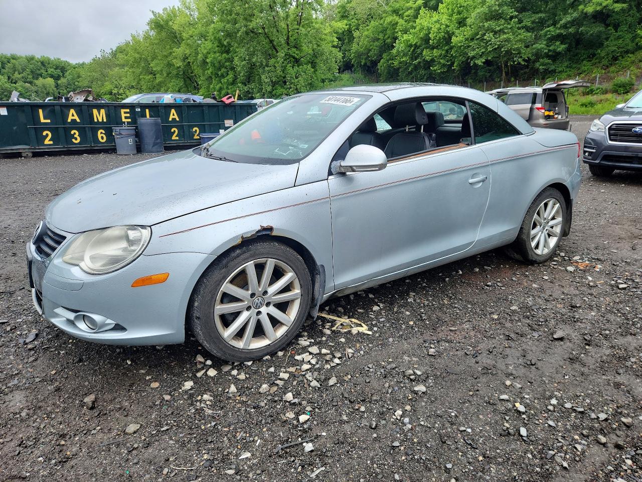 2008 Volkswagen Eos Turbo Silver vin: WVWBA71F48V014550
