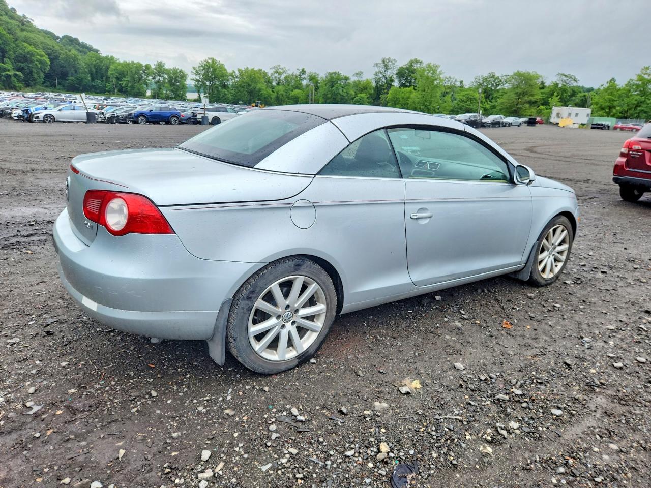 2008 Volkswagen Eos Turbo Silver vin: WVWBA71F48V014550