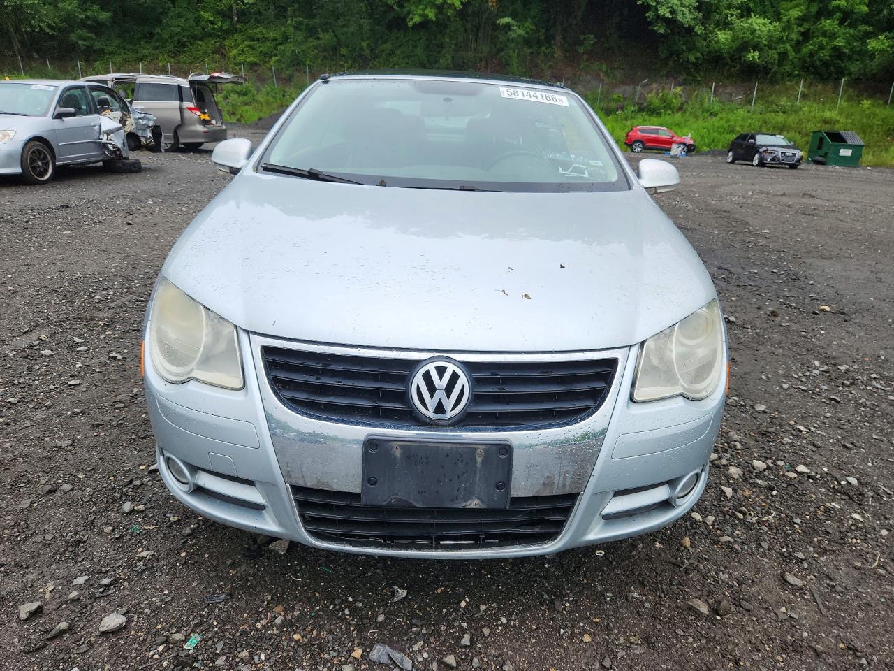 2008 Volkswagen Eos Turbo Silver vin: WVWBA71F48V014550