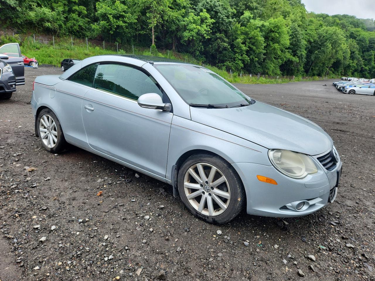 2008 Volkswagen Eos Turbo Silver vin: WVWBA71F48V014550