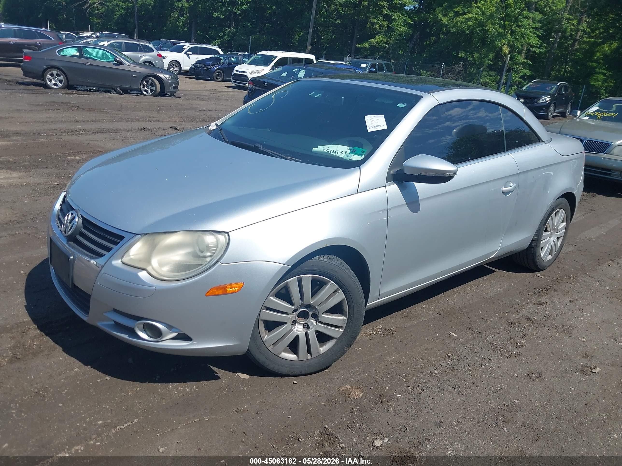 2009 Volkswagen Eos Komfort Gray vin: WVWBA71F49V024027