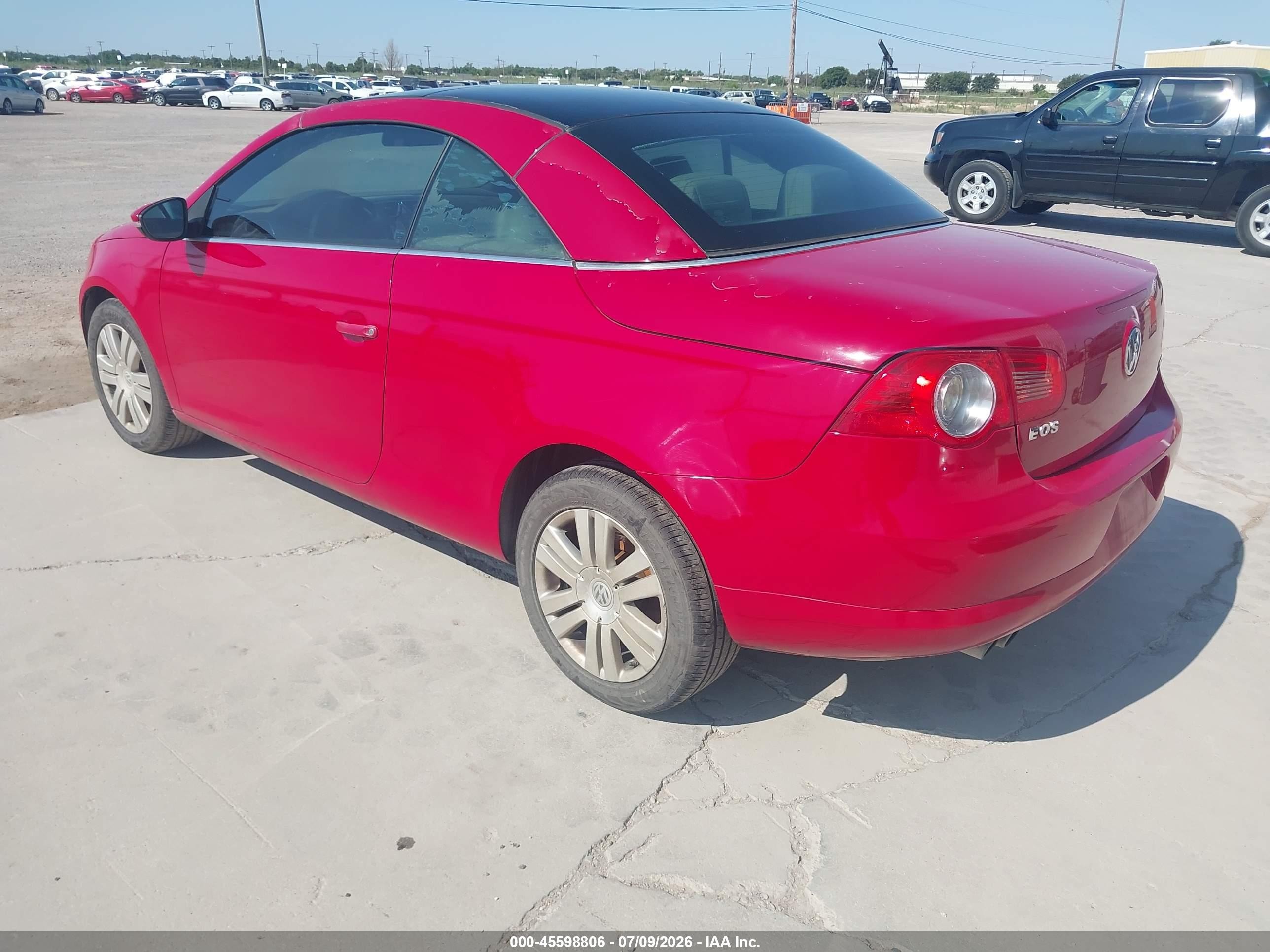 2009 Volkswagen Eos Komfort Red vin: WVWBA71F59V014171