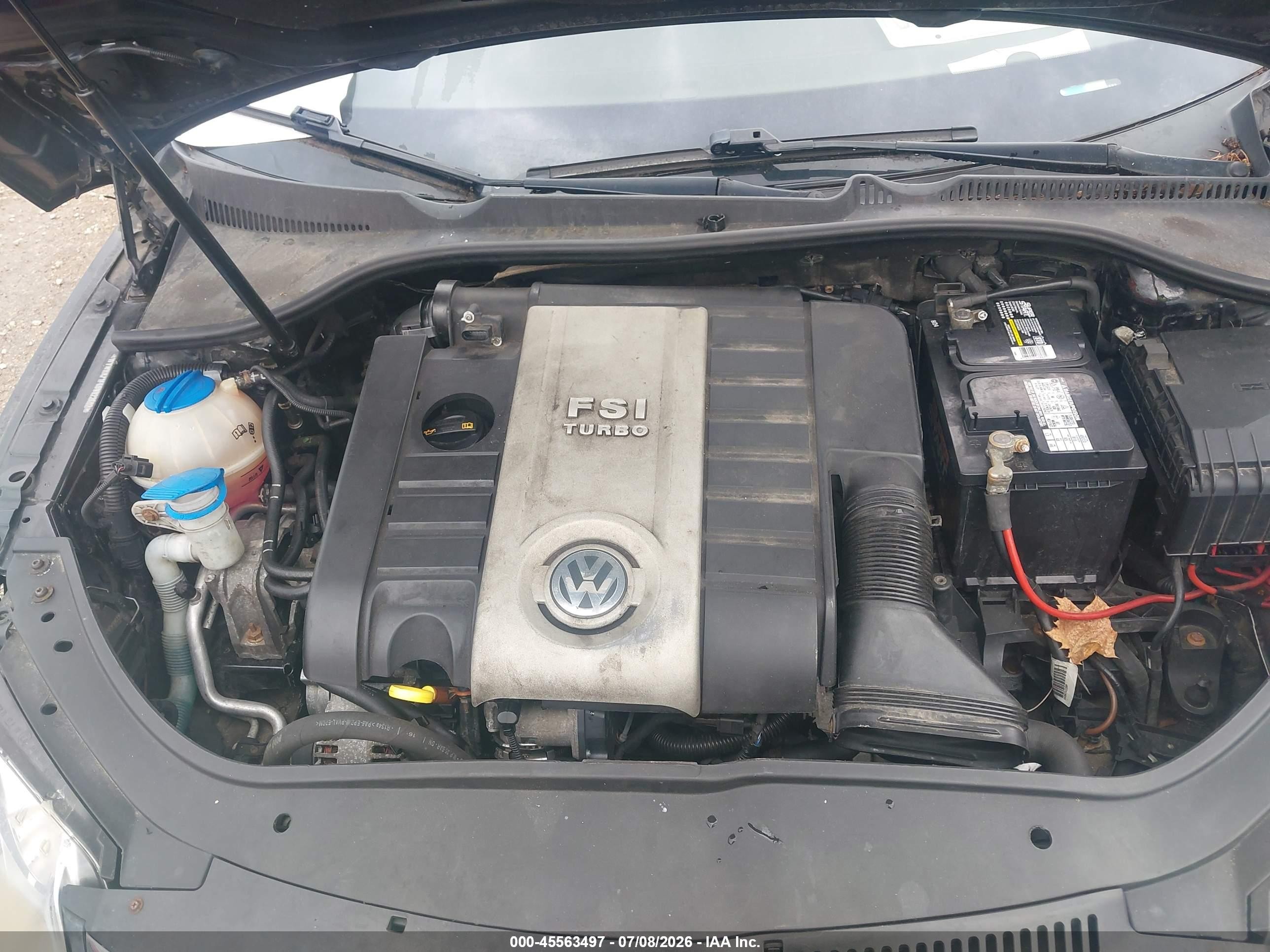2008 Volkswagen Eos Komfort/turbo Черный vin: WVWBA71F68V022682