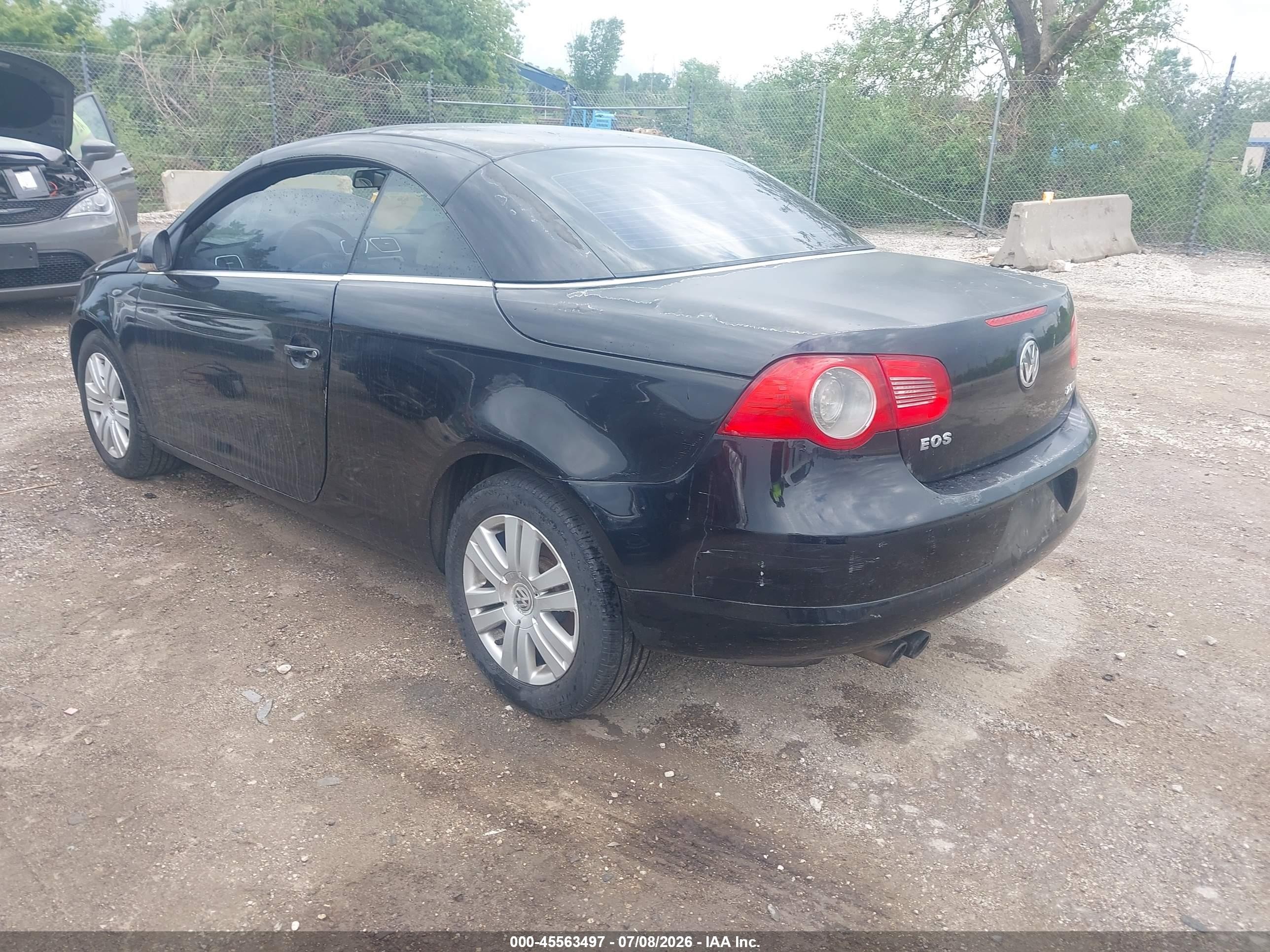 2008 Volkswagen Eos Komfort/turbo Черный vin: WVWBA71F68V022682
