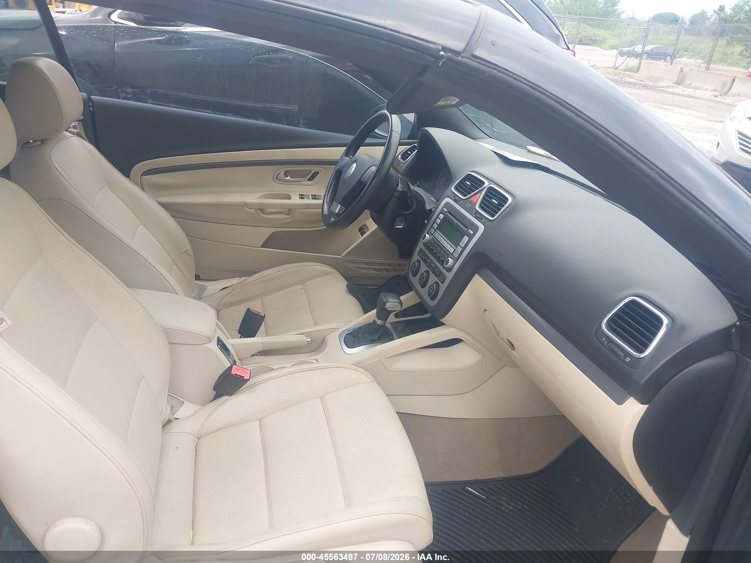 2008 Volkswagen Eos Komfort/turbo Черный vin: WVWBA71F68V022682