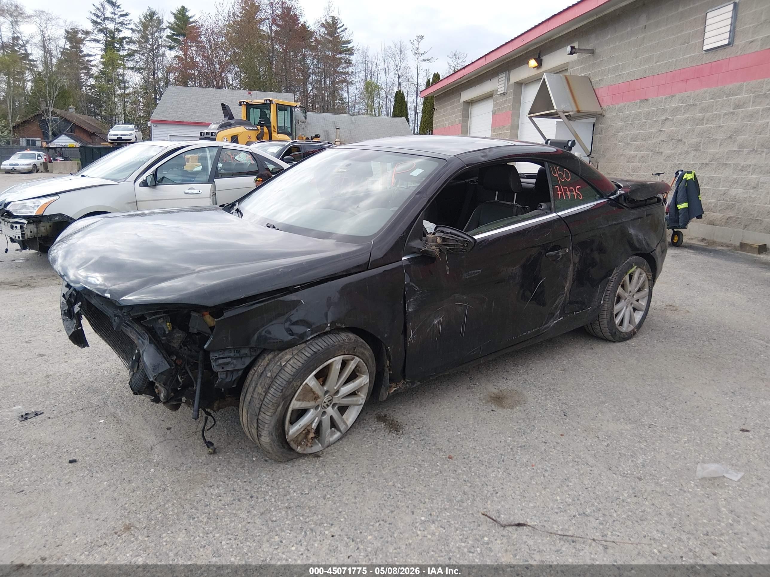 2009 Volkswagen Eos Komfort Black vin: WVWBA71F69V003924
