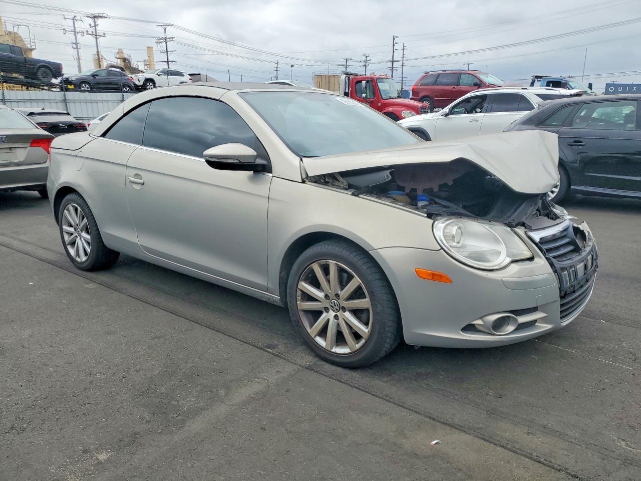 2009 Volkswagen Eos Turbo Tan vin: WVWBA71F69V008122