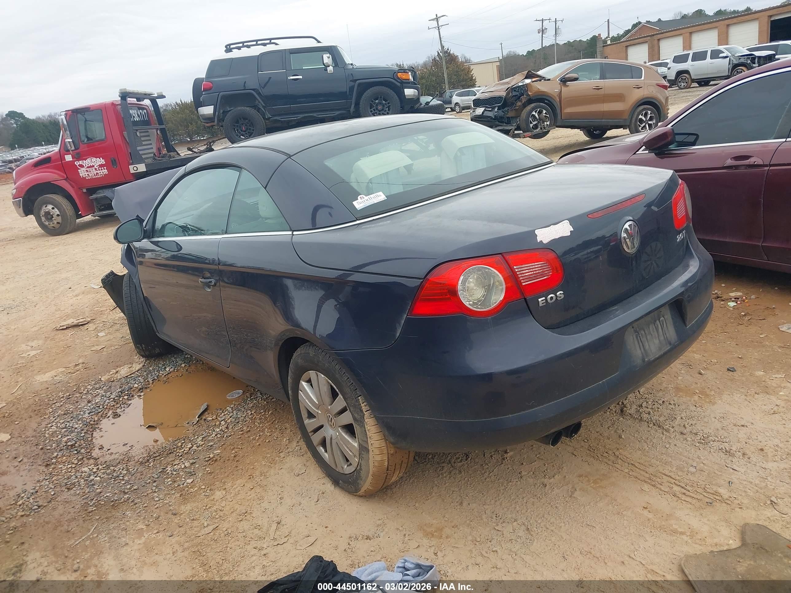 2008 Volkswagen Eos Komfort/turbo Black vin: WVWBA71F78V055917