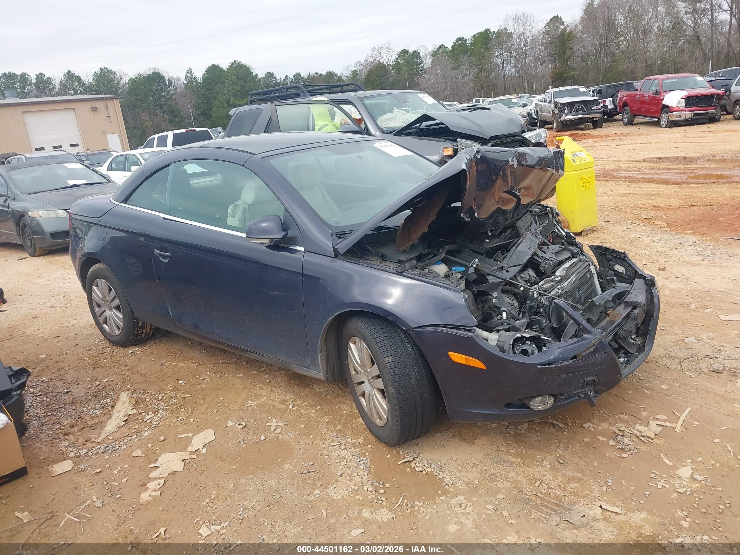 2008 Volkswagen Eos Komfort/turbo Black vin: WVWBA71F78V055917