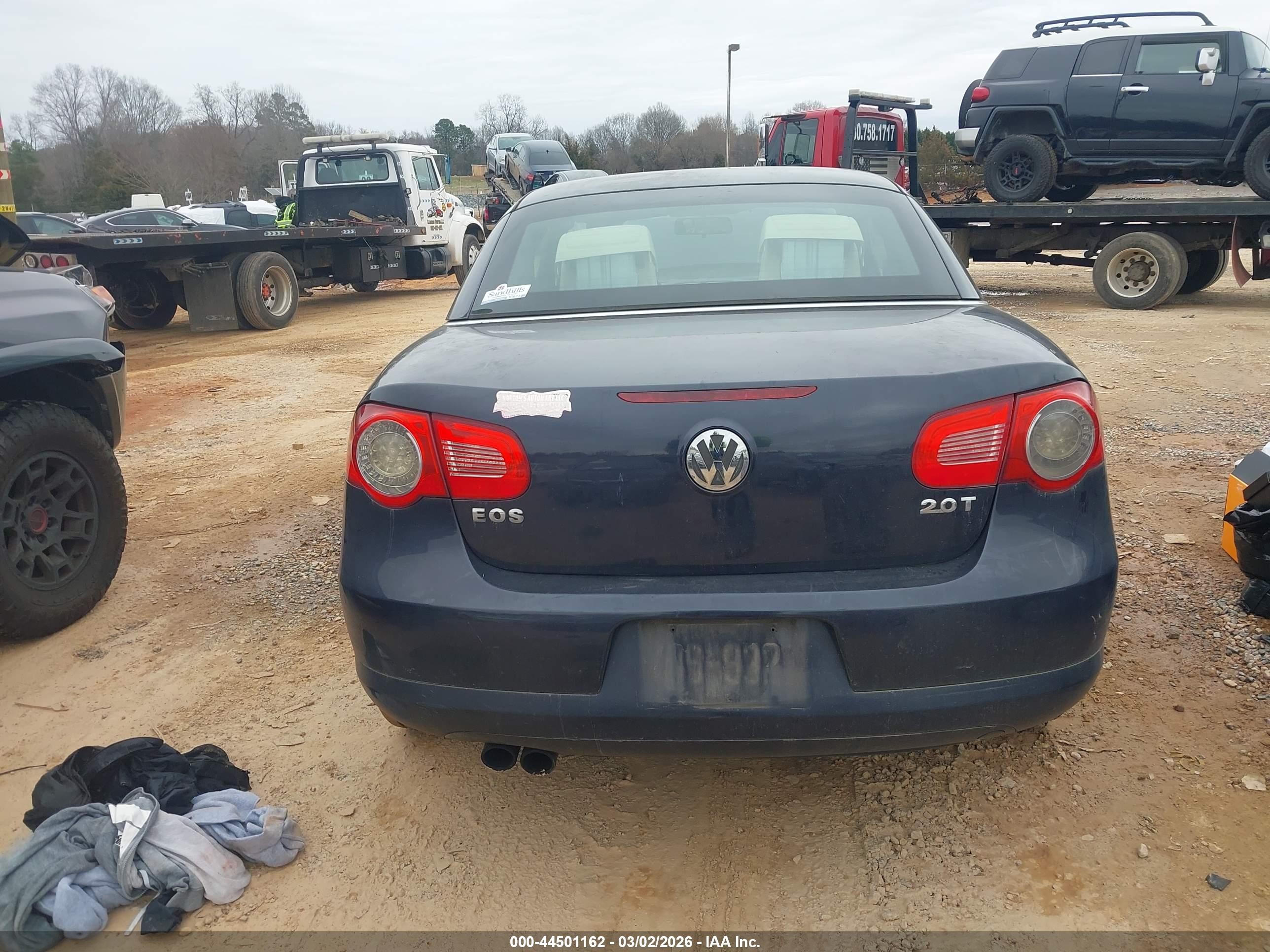 2008 Volkswagen Eos Komfort/turbo Black vin: WVWBA71F78V055917