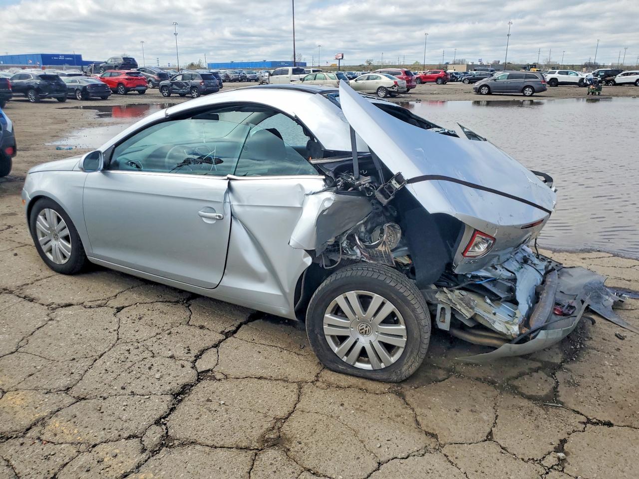 2007 Volkswagen Eos 2.0t Silver vin: WVWBA71F87V004196