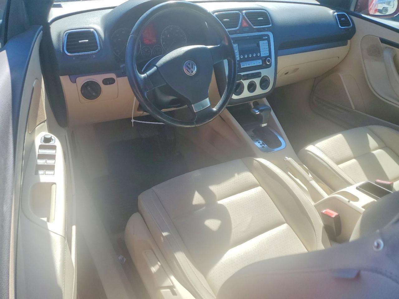 2008 Volkswagen Eos Turbo Red vin: WVWBA71F88V033764