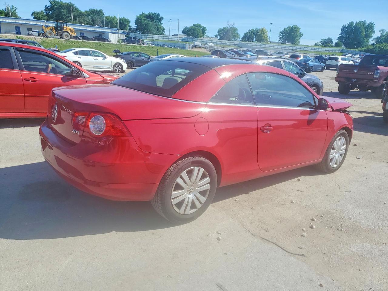 2008 Volkswagen Eos Turbo Red vin: WVWBA71F88V033764