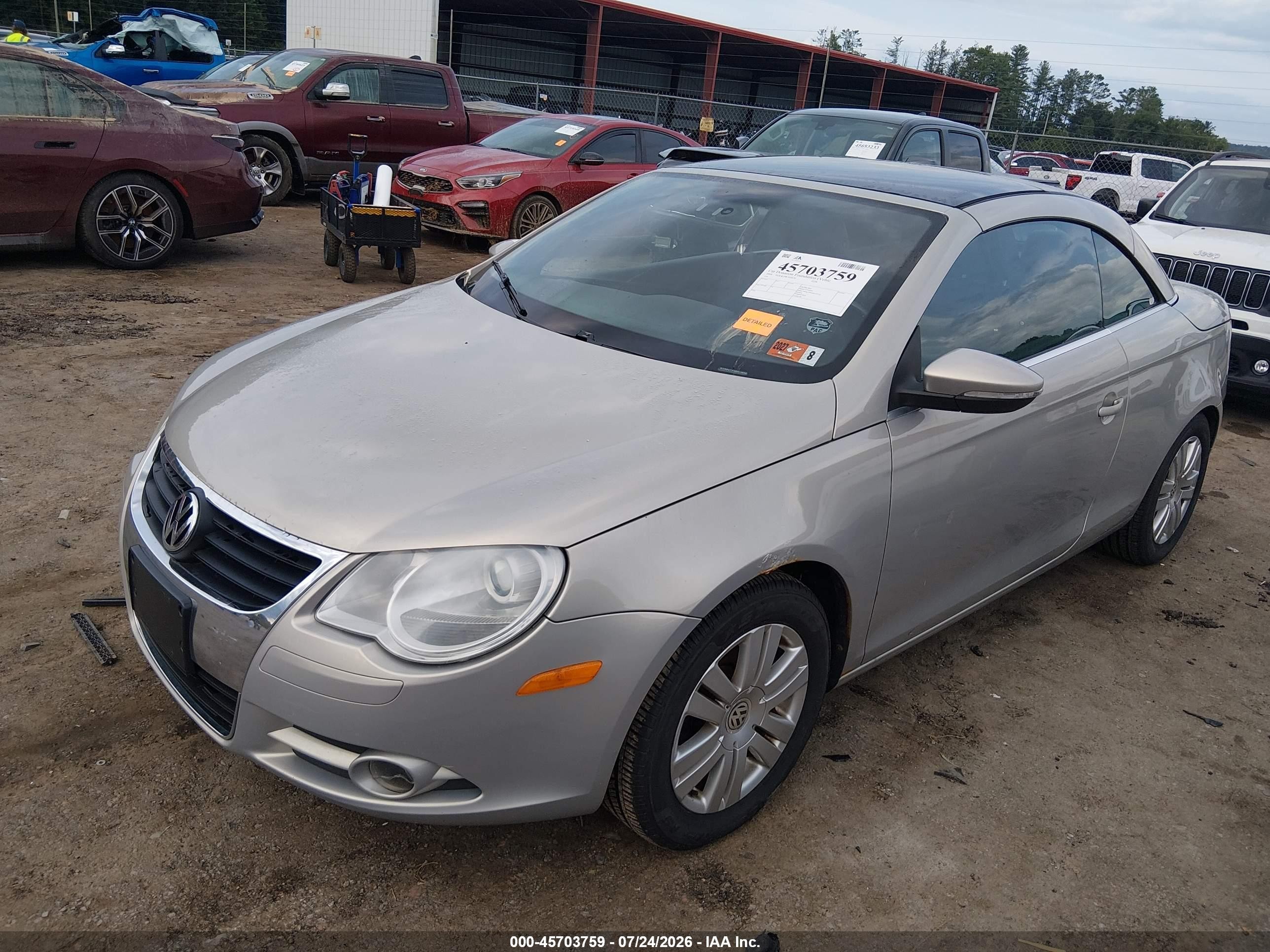 2009 Volkswagen Eos Komfort Champagne vin: WVWBA71F89V019266