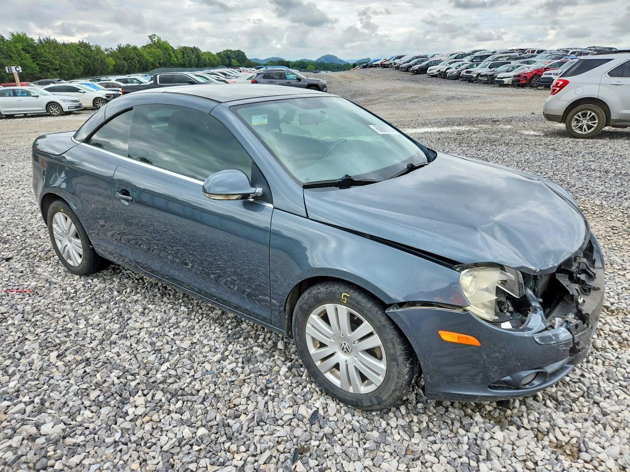2007 Volkswagen Eos 2.0t Charcoal vin: WVWBA71F97V009245