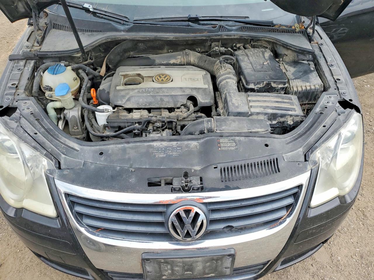 2009 Volkswagen Eos Turbo Black vin: WVWBA71F99V014075