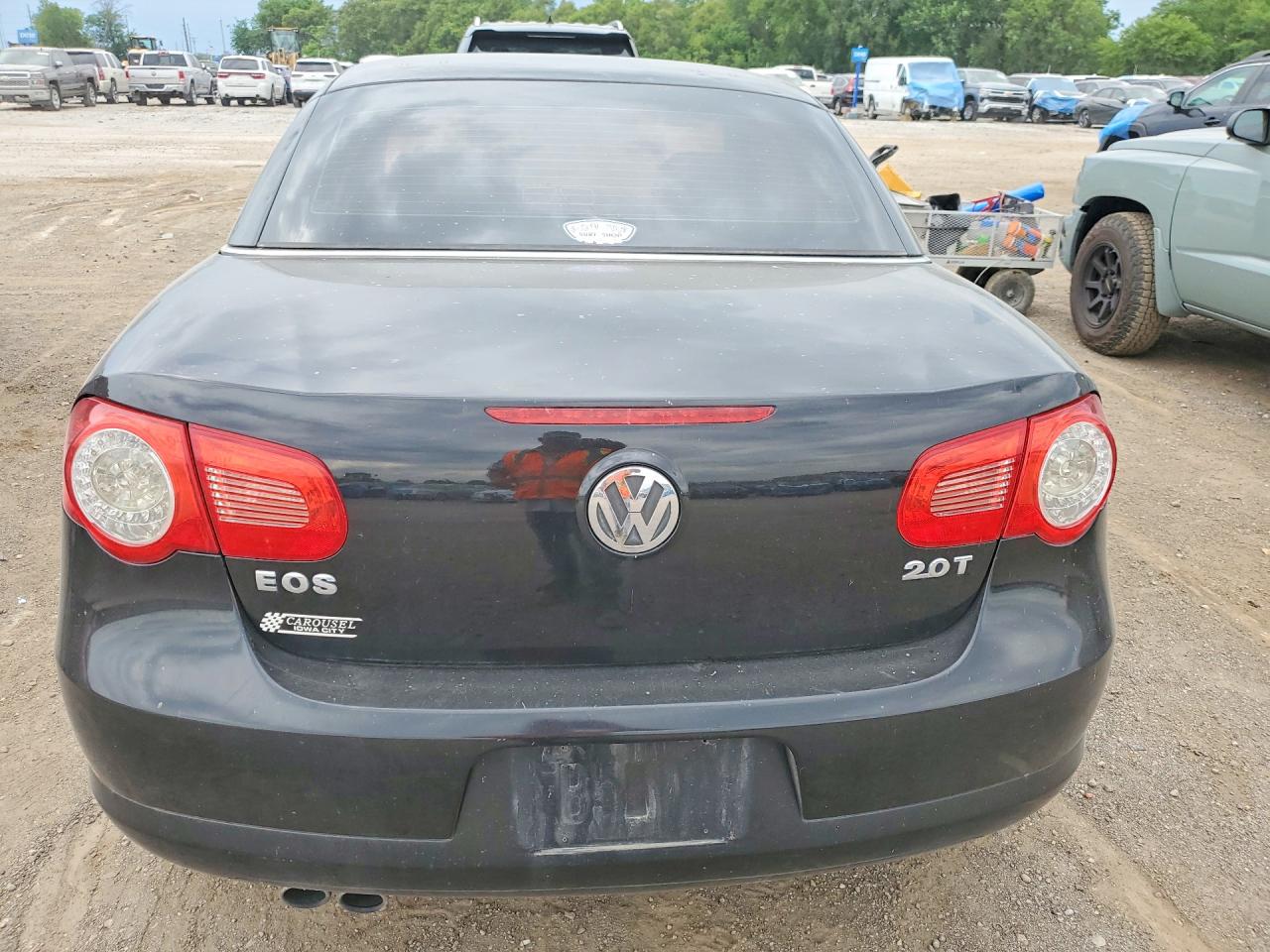 2009 Volkswagen Eos Turbo Black vin: WVWBA71F99V014075