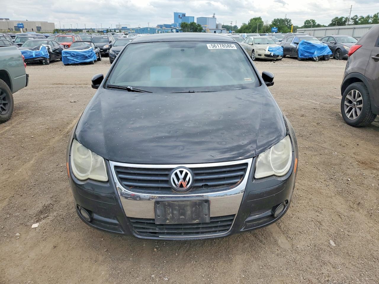 2009 Volkswagen Eos Turbo Black vin: WVWBA71F99V014075
