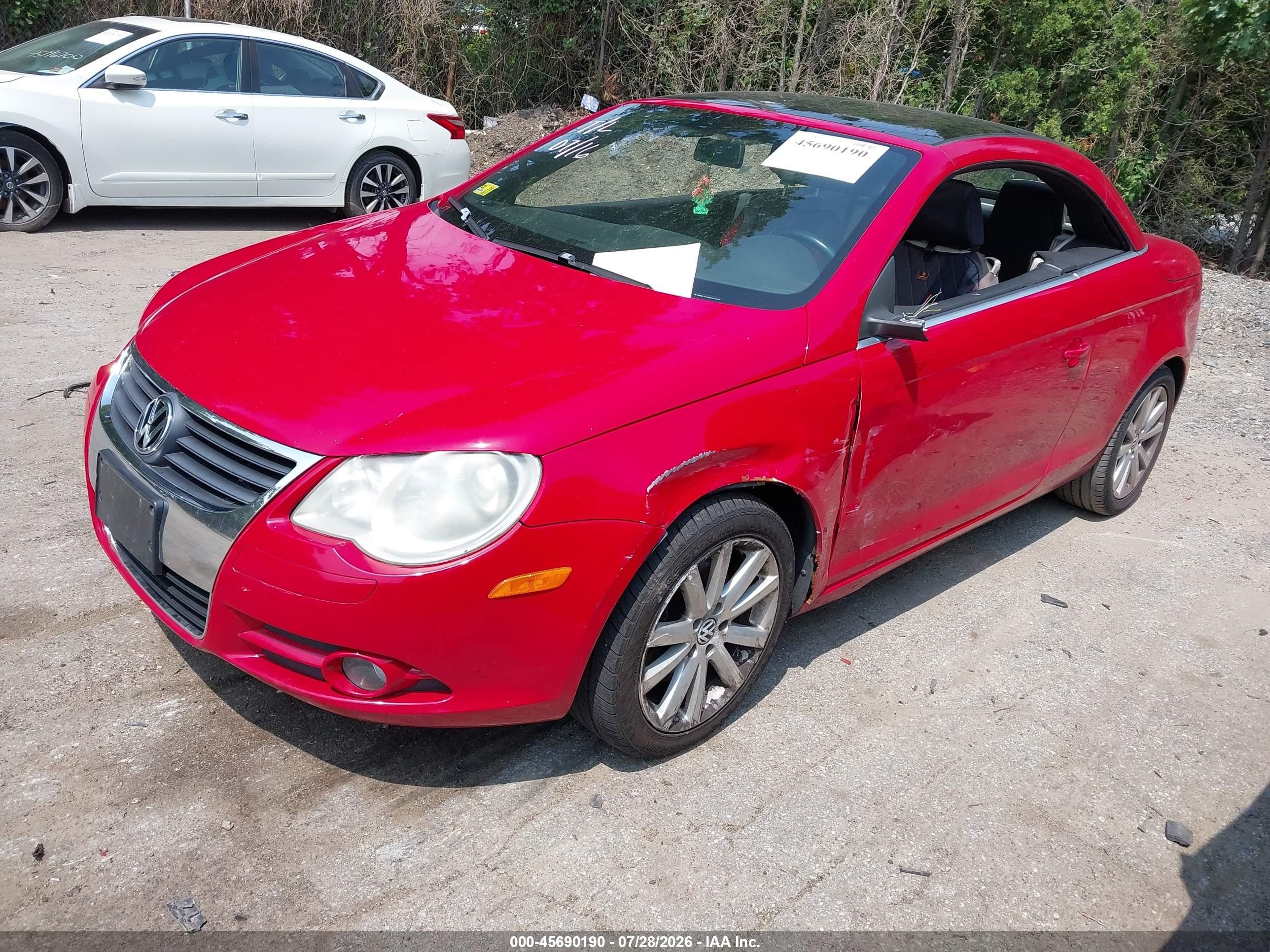 2009 Volkswagen Eos Komfort Red vin: WVWBA71F99V014240