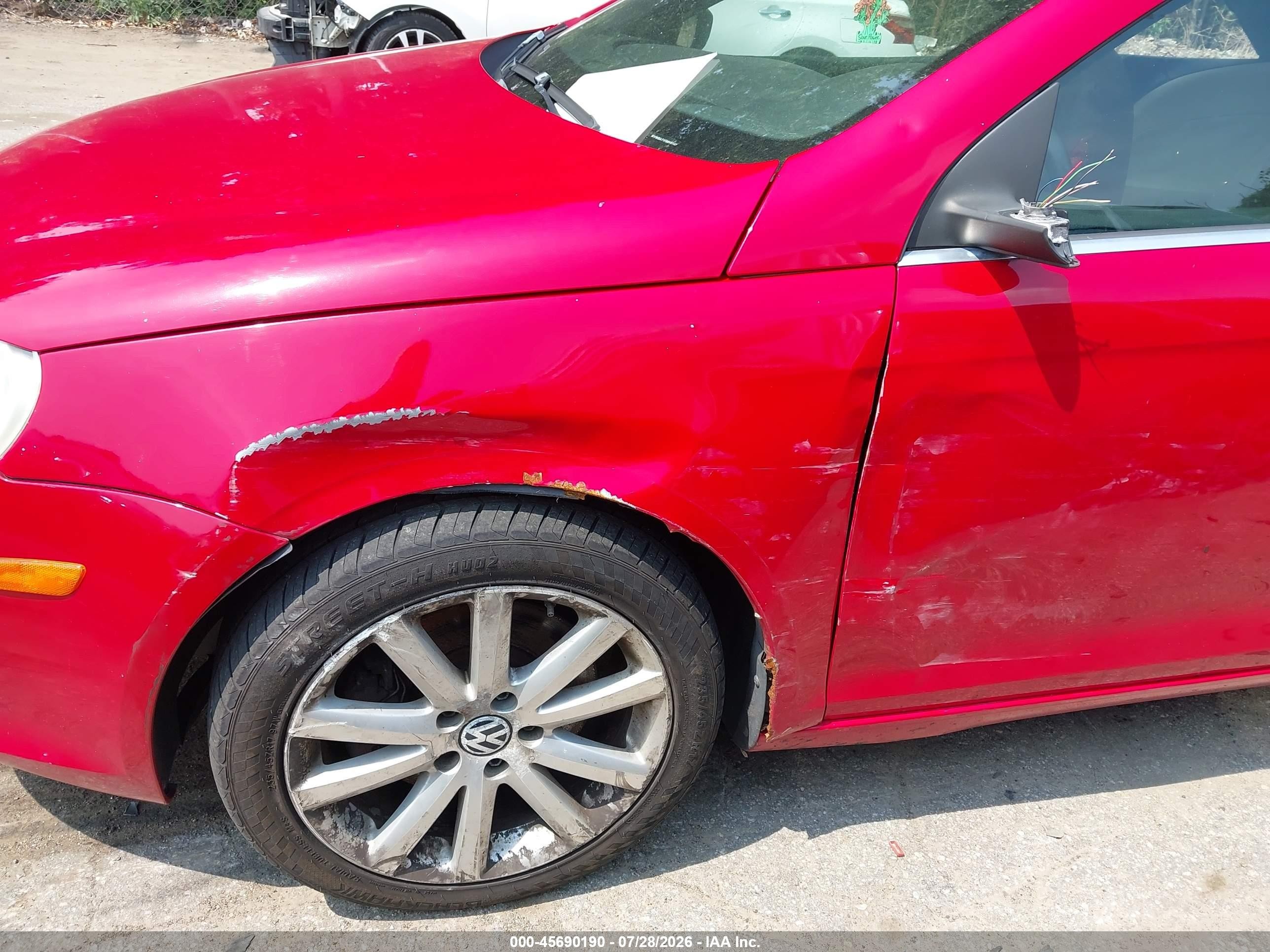 2009 Volkswagen Eos Komfort Red vin: WVWBA71F99V014240