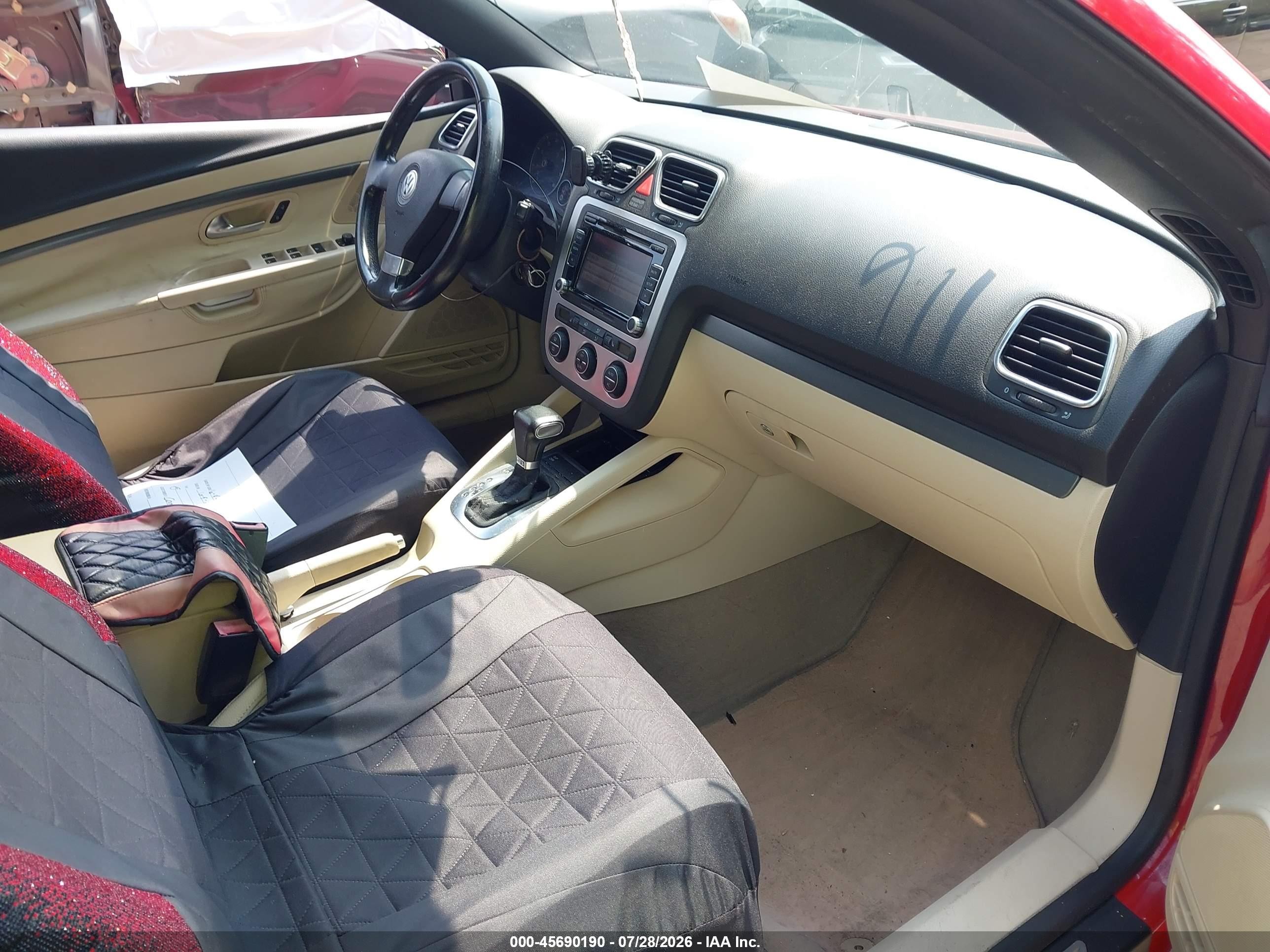 2009 Volkswagen Eos Komfort Red vin: WVWBA71F99V014240