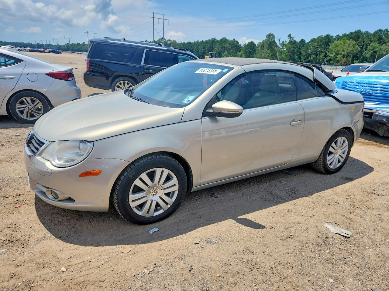 2009 Volkswagen Eos Silver vin: WVWBA71F99V014366
