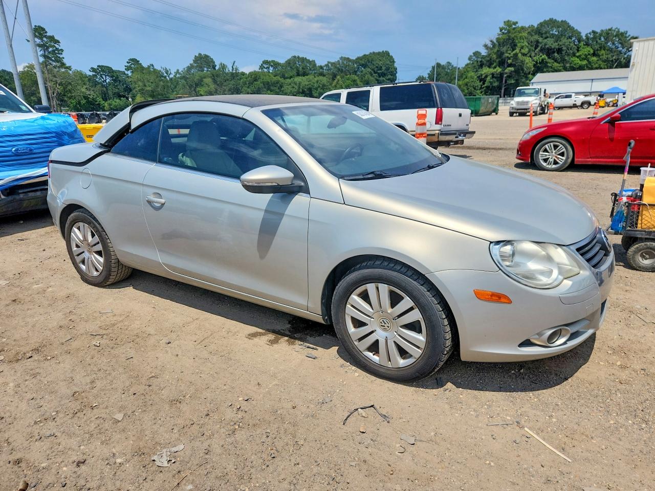 2009 Volkswagen Eos Silver vin: WVWBA71F99V014366