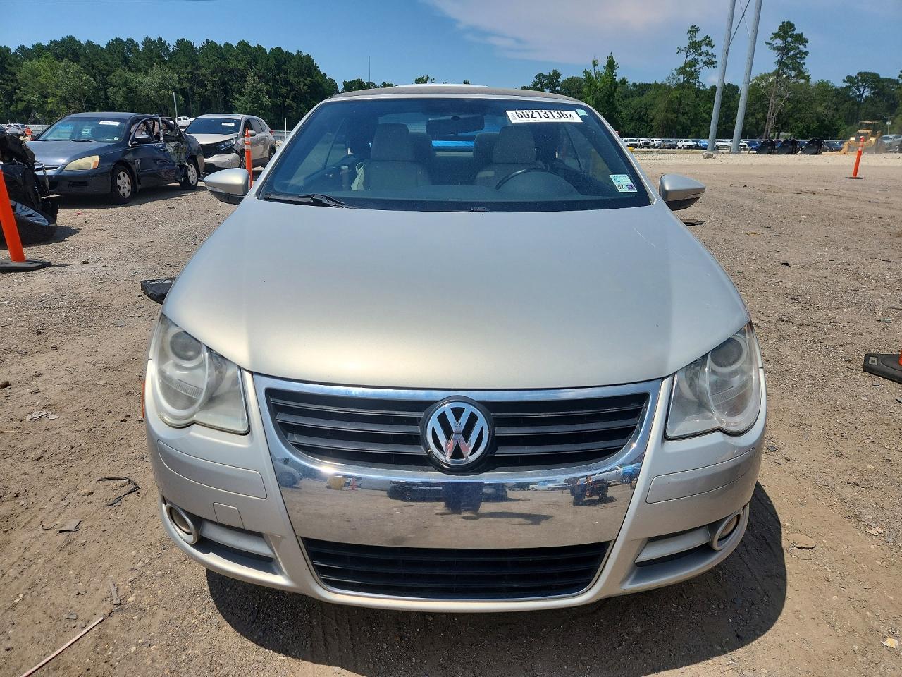 2009 Volkswagen Eos Silver vin: WVWBA71F99V014366