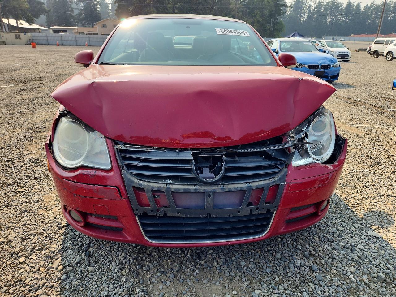 2007 Volkswagen Eos 2.0t Red vin: WVWBA71FX7V045770